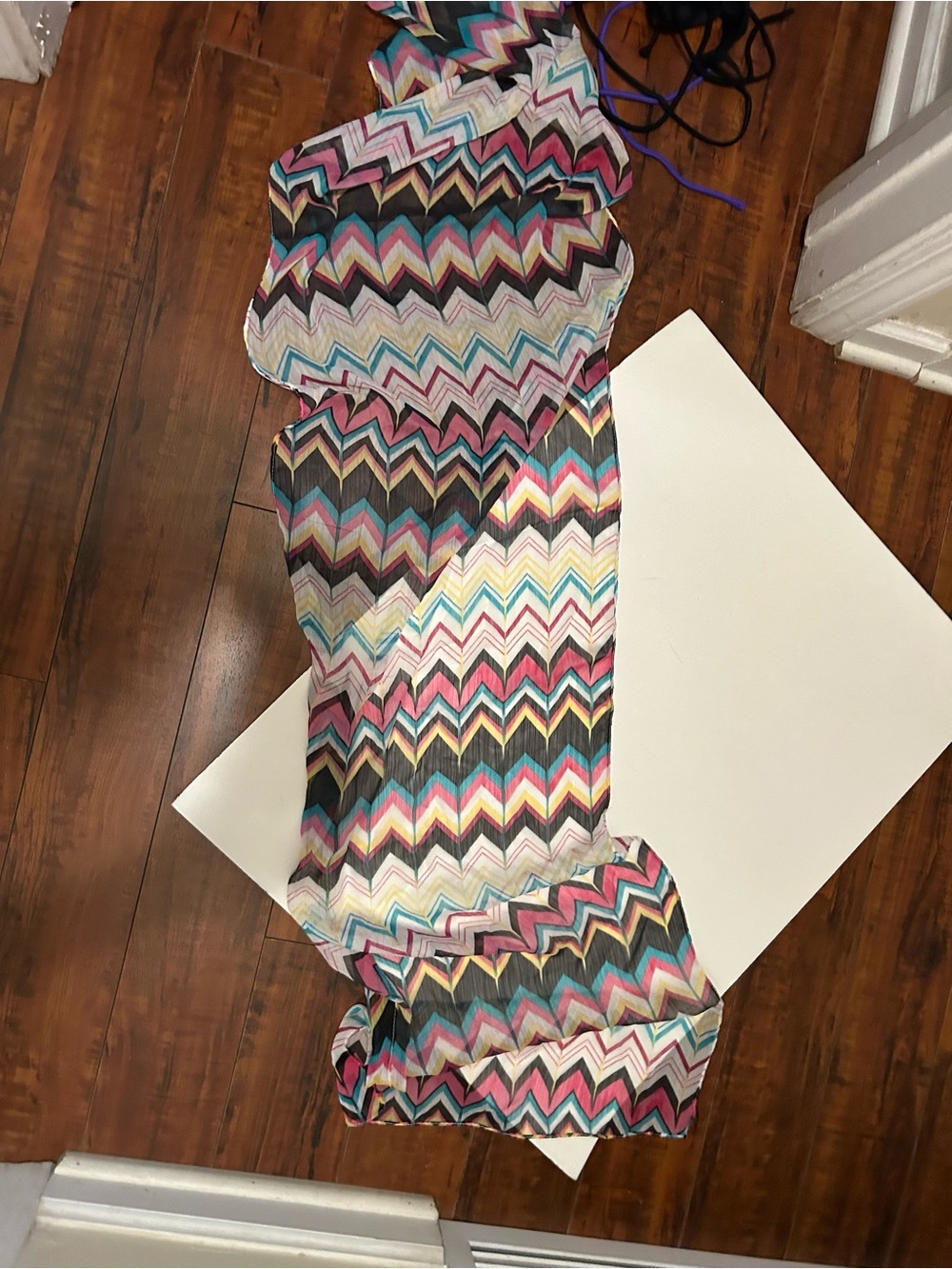 Chevron Multicolor Lightweight beach cover up
